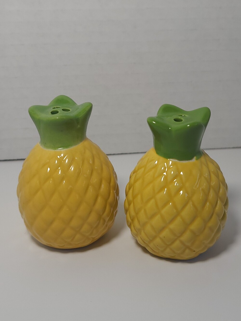 Ceramic Pineapple Salt & Pepper Shaker Set